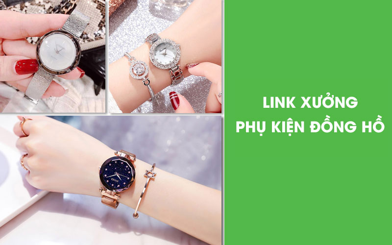 Phụ kiện đồng hồ nữ thời trang