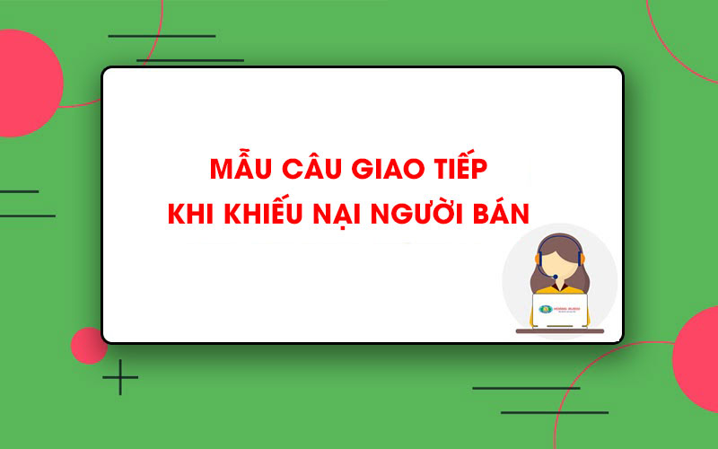 Mẫu câu giao tiếp tiếng Trung khi khiếu nại