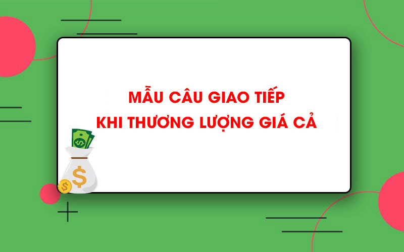 Mẫu câu thương lượng, mặc cả shop